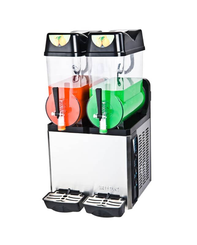 Eight shirts arranged on table in black, olive, grey, blue, white, red, mustard, and green.